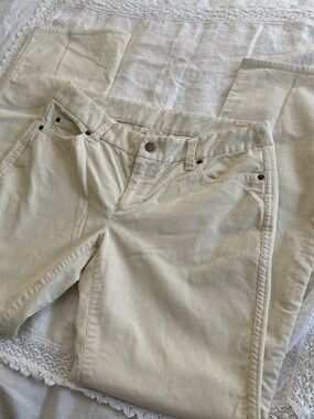 J. Crew Cream Boot Cut Corduroy Pants